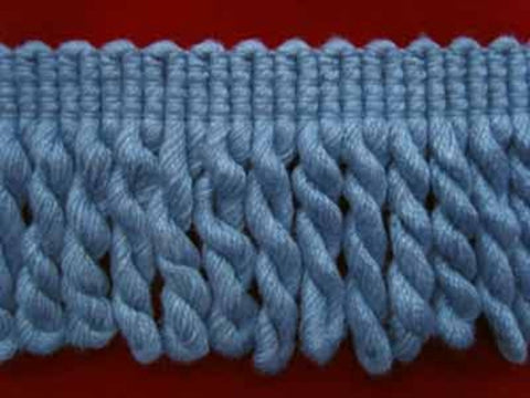 FT2006 55mm Pale Dusky Blue Bullion Fringe - Ribbonmoon