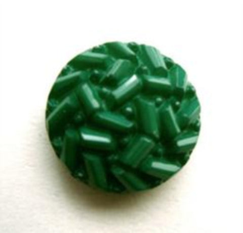 B14411 17mm Parakeet Green Textured Shank Button - Ribbonmoon