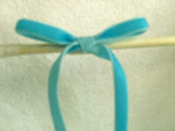 R5933 7mm Picton Blue Nylon Velvet Ribbon by Berisfords - Ribbonmoon