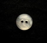 B17096 11mm Pearlised Tonal White Shimmery 2 Hole Button - Ribbonmoon