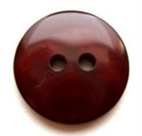 B5813 17mm Tonal Burgundy Gloss 2 Hole Button - Ribbonmoon