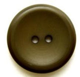 B6319 22mm Dark Olive Green Soft Sheen 2 Hole Button - Ribbonmoon