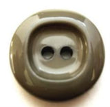 B7559 19mm Dusky Grey Linden Green High Gloss 2 Hole Button - Ribbonmoon