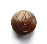 B5292 16mm Real Leather Brown Shank Button. Raised Design - Ribbonmoon