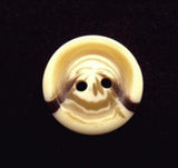 B15335 15mm Creamy Aran Bone Sheen 2 Hole Button - Ribbonmoon