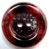 B16351 22mm Tonal Scarlet Berry Based 2 Hole Button - Ribbonmoon