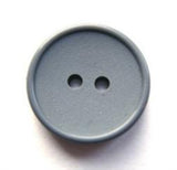 B17388 19mm Mid Grey Matt Centre 2 Hole Button - Ribbonmoon