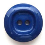 B5673 19mm Dusky Royal Blue High Gloss 2 Hole Button - Ribbonmoon