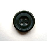 B16714 15mm Charcoal Grey Soft Sheen 4 Hole Button - Ribbonmoon