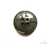 B15748 15mm Deep Linden Green Gloss Leather Effect 4 Hole Button - Ribbonmoon