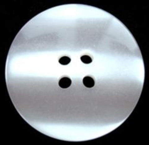 B17815 25mm Pearlised White Shimmery 4 Hole Button - Ribbonmoon