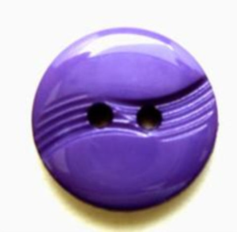 B7712 18mm Purple Gloss 2 Hole Button - Ribbonmoon