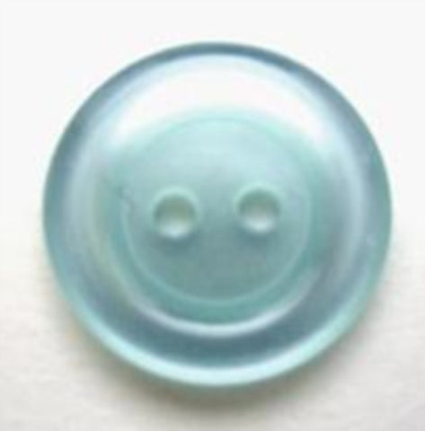 B5660 16mm Pale New Turquoise Pearlised Polyester 2 Hole Button - Ribbonmoon