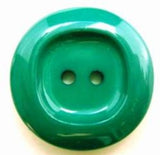 B5039 25mm Deep Jade Green High Gloss 2 Hole Button - Ribbonmoon