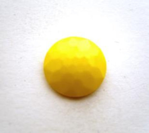 B9487 13mm Bright Yellow Domed Honeycomb Shank Button - Ribbonmoon