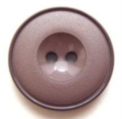 B8039 20mm Rosy Brown Soft Sheen 2 Hole Button, Gloss Rim - Ribbonmoon