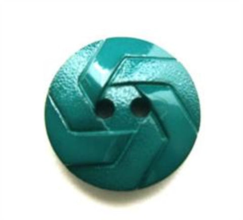 B13357 18mm Deep Jade Green Matt and Gloss Textured 2 Hole Button - Ribbonmoon