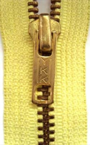 Z3970 YKK 18cm Primrose Closed End No.5 Zip with Brass Teeth - Ribbonmoon