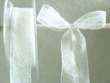 R5169 16mm White Polyester Super Sheer Ribbon by Berisfords