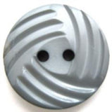 B8018 22mm Mid Grey Glossy 2 Hole Button - Ribbonmoon