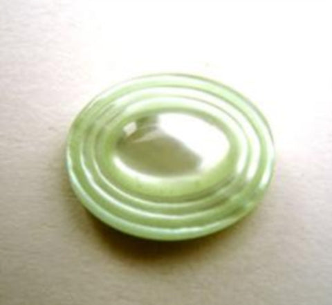 B14341 17mm Pale Mint Green Pearlised Oval Shank Button - Ribbonmoon