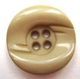 B5230 25mm Pale Dusk Beige Chunky Gloss 4 Hole Button - Ribbonmoon