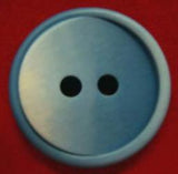 B17988 23mm Frosted Saxe Blue Bone Sheen 2 Hole Button - Ribbonmoon