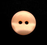 B11494 15mm Pearlised Peach Polyester 2 Hole Button - Ribbonmoon