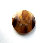 B17495 15mm Tortoise Shell Browns 4 Hole Button - Ribbonmoon