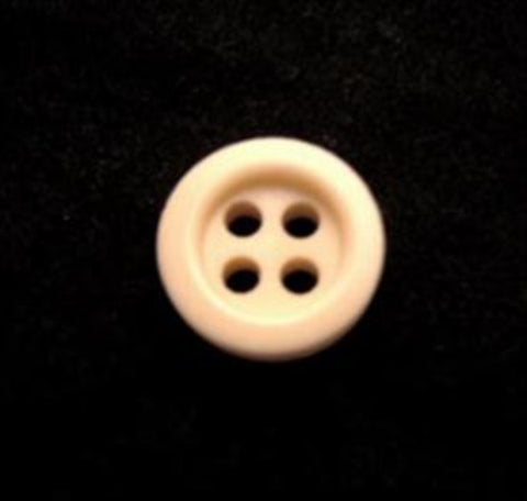 B10096 11mm Creamy Ecru 4 Hole Button - Ribbonmoon