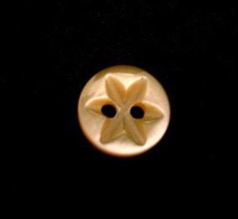 B12006 11mm Pineapple 2 Hole Polyester Star Button - Ribbonmoon