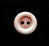 B17917 15mm Frosted Lobster Pink Gloss 2 Hole Button - Ribbonmoon