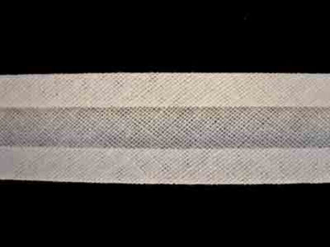 BB067 16mm Bridal White 100% Cotton Bias Binding - Ribbonmoon