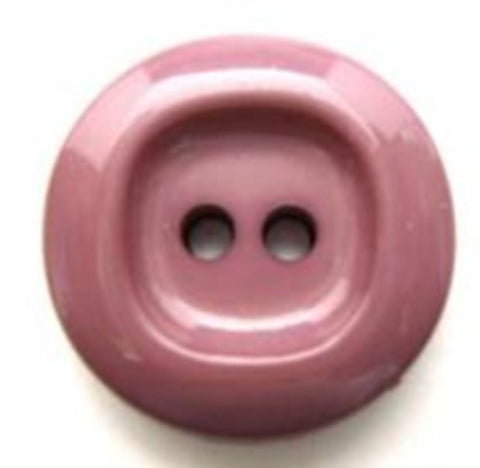 B5708 19mm Rosy Mauve High Gloss 2 Hole Button - Ribbonmoon