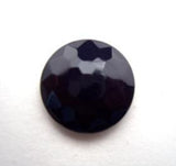 B15957 15mm Midnight Navy Domed Honeycomb Shank Button - Ribbonmoon