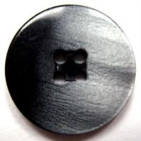 B15922 23mm Black and Pearlised Grey Shimmery 4 Hole Button - Ribbonmoon