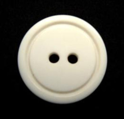 B15851 19mm Natural White 2 Hole Button - Ribbonmoon