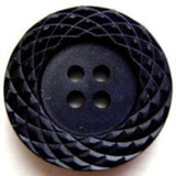 B7388 25mm Navy Textured Chunky 4 Hole Button - Ribbonmoon