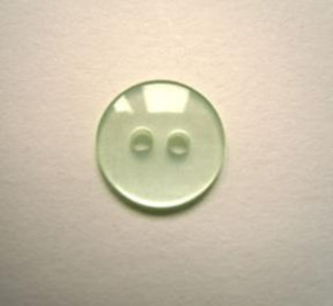 B10969 11mm mint Green Polyester 2 Hole Button - Ribbonmoon