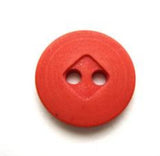 B7861 15mm Terracotta Matt 2 Hole Button - Ribbonmoon