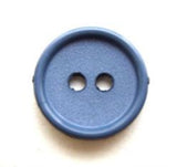 B8743 16mm Dark Dusky Blue Matt Centre 2 Hole Button - Ribbonmoon