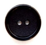 B5933 16mm Black Matt Centre 2 Hole Button - Ribbonmoon