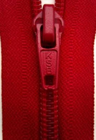 Z3204 YKK 48cm Post Box Red Nylon No.5 Open End Zip - Ribbonmoon