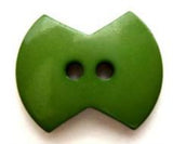 B6315 22mm Dusky Emerald Green Gloss 2 Hole Button - Ribbonmoon