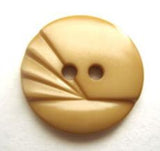 B8819 20mm Honey Brown Gloss 2 Hole Button - Ribbonmoon