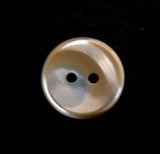 B11625 15mm Beige and Pearl Variegated Polyester 2 Hole Button - Ribbonmoon