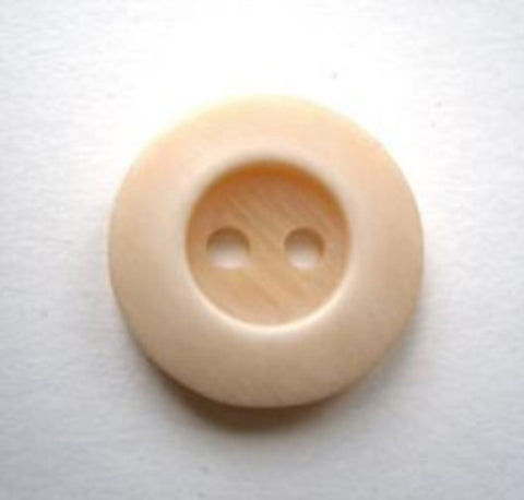 B17918 18mm Frosted Pale Peach Matt 2 Hole Button - Ribbonmoon