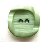 B8754 18mm Eau De Nil Green Textured Centre, Wavy Rim 2 Hole Button - Ribbonmoon