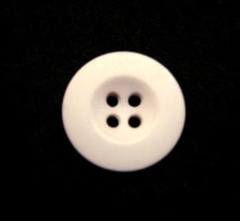 B16389 15mm Pale Ecru Matt 4 Hole Button - Ribbonmoon