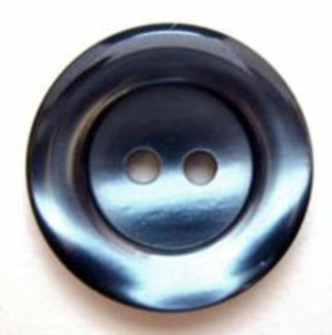 B5061 20mm Tonal Yale Blue Pearlised 2 Hole Button - Ribbonmoon